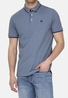 ONLY & SONS T-Shirt Fletcher Blau/Dunkelblau/Grau/Hellblau