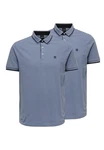 ONLY & SONS Poloshirt Onsefletcher Blau/Dunkelblau/Grau/Hellblau