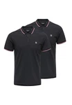 ONLY & SONS Poloshirt Onsefletcher Dunkelblau/Rot/Grau