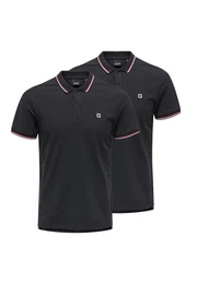 Poloshirt 2er Pack Onsefletcher (Spar-Set, 2-tlg) Poloshirt - Baumwolle - Atmungsaktiv - Hochwertiger Piqu-Stoff