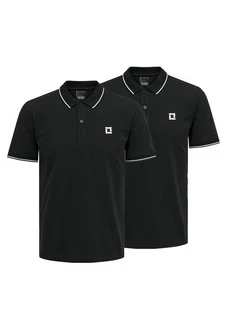 ONLY & SONS Poloshirt Onsefletcher Schwarz/Blau