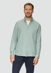 s.Oliver Langarmhemd Regular Fit Grün/Hellblau/Hellgrün