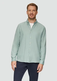 s.Oliver Langarmhemd Regular Fit Grün/Hellblau/Hellgrün