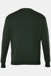 JP1880 Rundhalspullover CashmereTouch-Feinstrick Dunkelgrün/Grün