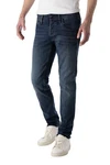 Jack & Jones Slim-fit-Jeans NZGLENN Dunkelblau/Hellblau/Lila
