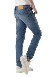 Jack & Jones Slim-fit-Jeans NZGLENN Blau/Hellblau