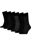 Tommy Hilfiger Socken TH MEN SOCK 6P TIN GIFTBOX BIRDSEYE Rot/Schwarz/Lila