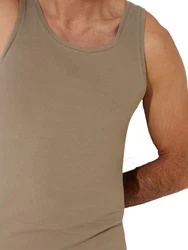 Lisca Achselhemd Herren Unterhemd Odysseus Khaki/Grau/Beige