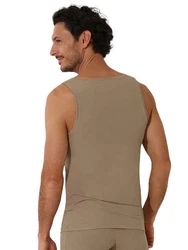 Lisca Achselhemd Herren Unterhemd Odysseus Khaki/Grau/Beige