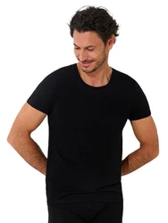 Lisca Unterziehshirt Herren T-Shirt Odysseus Schwarz/Dunkelgrau