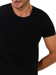 Lisca Unterziehshirt Herren T-Shirt Odysseus Schwarz/Dunkelgrau