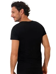 Lisca Unterziehshirt Herren T-Shirt Odysseus Schwarz/Dunkelgrau