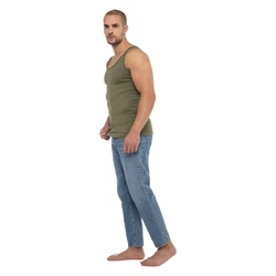 celodoro Unterhemd Business Tank Top Beige/Khaki/Dunkelgrün