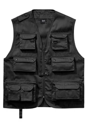 Brandit Herren Hunting Vest Schwarz/Dunkelblau/Grau/Dunkelgrau