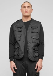 Brandit Herren Hunting Vest Schwarz/Dunkelblau/Grau/Dunkelgrau