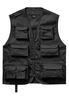 Brandit Herren Hunting Vest Schwarz/Dunkelblau/Grau/Dunkelgrau