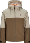Jack & Jones Steppjacke JCOAIDEN (1-St) Braun/Khaki/Beige/Grau