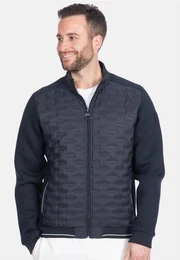 Steppjacke mit elastischem Strickeinsatz