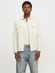 Jack & Jones Hemd JJETravis Khaki/Weiß/Beige