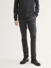 Chinohose TTTRAVIS Slim Chino Hose aus Piqu Jersey Reiverschlusstasche