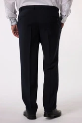 Men Plus Anzughose MEN+ Bauchfit-Hose Business Baukasten Dunkelblau/Hellblau/Blau