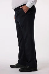 Men Plus Anzughose MEN+ Bauchfit-Hose Business Baukasten Dunkelblau/Hellblau/Blau