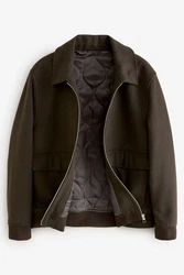 Next Hemdjacke mit Reißverschluss (1-St) Dunkelgrün/Khaki