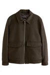 Next Hemdjacke mit Reißverschluss (1-St) Dunkelgrün/Khaki