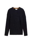 TOM TAILOR Strick- und Longpullover Dunkelblau/Schwarz/Hellblau