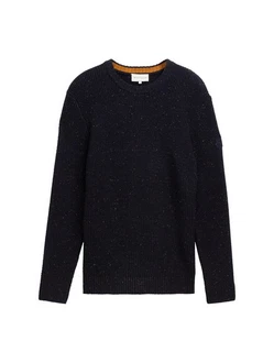 TOM TAILOR Strick- und Longpullover Dunkelblau/Schwarz/Hellblau TOM TAILOR Strick- und Longpullover Dunkelblau/Schwarz/Hellblau