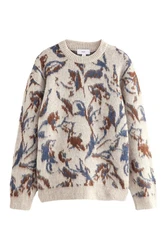 Next Rundhalspullover Relaxed Fit Beige/Weiß/Gelb/Rosa/Rot/Grau