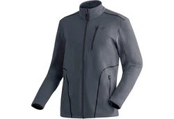 Maier Sports Fleecejacke Unterjacke Tesila Dunkelblau/Grau/Dunkelgrau/Hellgrau