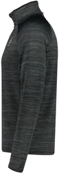 Odlo Langarmshirt Run Easy Warm Midlayer 1/2 Zip Schwarz Melange