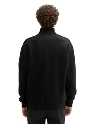 TOM TAILOR Denim Sweatshirt Langarmshirt Schwarz