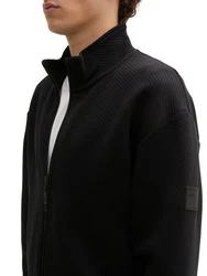 TOM TAILOR Denim Sweatshirt Langarmshirt Schwarz