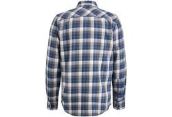 PME LEGEND Longsleeve Hemd Regular Fit Blau/Dunkelblau/Hellblau