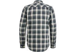 PME LEGEND Longsleeve Hemd Regular Fit Dunkelblau/Blau/Hellblau