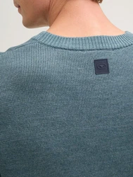 TOM TAILOR Strickpullover Comfort Wool Grau/Türkis/Hellblau/Grün/Blau