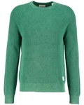 Gant Rundhalspullover WASHED RIB C-NECK Grün/Dunkelgrün