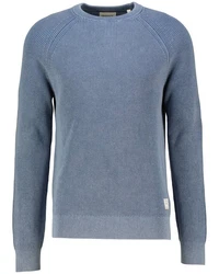 Gant Rundhalspullover WASHED RIB C-NECK Blau/Grau/Hellblau/Dunkelblau