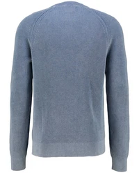 Gant Rundhalspullover WASHED RIB C-NECK Blau/Grau/Hellblau/Dunkelblau