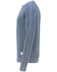 Gant Rundhalspullover WASHED RIB C-NECK Blau/Grau/Hellblau/Dunkelblau