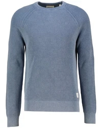 Gant Rundhalspullover WASHED RIB C-NECK Blau/Grau/Hellblau/Dunkelblau