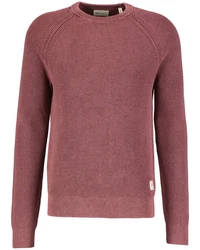 Gant Rundhalspullover WASHED RIB C-NECK Rosa/Lila/Rot/Dunkelrot/Bordeaux