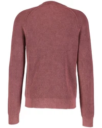 Gant Rundhalspullover WASHED RIB C-NECK Rosa/Lila/Rot/Dunkelrot/Bordeaux
