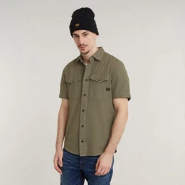 G-STAR Oversize-Shirt Slim-Fit Kurarmhemd Marine - Slim Fit
