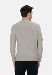 Key Largo Rundhalspullover MST KLFLOOR Grau/Hellgrau