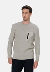 Key Largo Rundhalspullover MST KLFLOOR Grau/Hellgrau