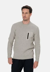 Key Largo Rundhalspullover MST KLFLOOR Grau/Hellgrau