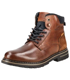 Stiefelette Leder Schnrstiefelette